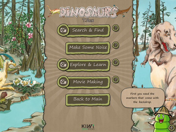 Dinosaurs App Contents